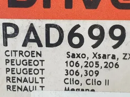 Citroen Saxo Klocki hamulcowe tylne PAD699