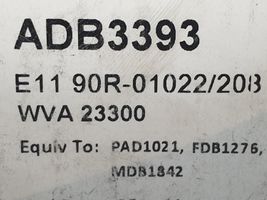 Ford Escort Pastiglie del freno (posteriore) ADB3393