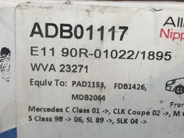 KIA Picanto Klocki hamulcowe tylne ADB01117