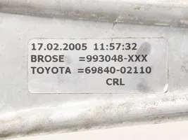Toyota Corolla E120 E130 Takaoven ikkunan nostin moottorilla 6984002110