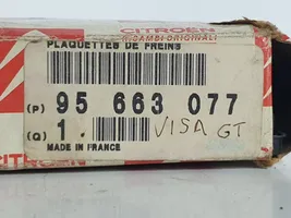 Citroen Visa Klocki hamulcowe tylne 95663077