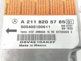 Mercedes-Benz E W211 Sterownik / Moduł Airbag A2118205785