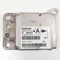 Nissan Micra Sterownik / Moduł Airbag 0285001474