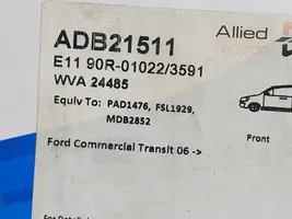 Ford Transit Plaquettes de frein arrière ADB21511