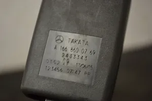 Mercedes-Benz GLE (W166 - C292) Rear seatbelt buckle a1668600769