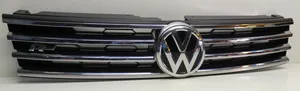 Volkswagen Touareg II Griglia superiore del radiatore paraurti anteriore 7P6853651J