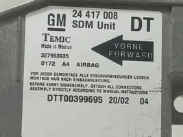 Opel Combo C Sterownik / Moduł Airbag 24417008