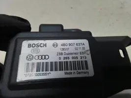 Volkswagen PASSAT B5.5 Sensore di imbardata accelerazione ESP 4B0907637A