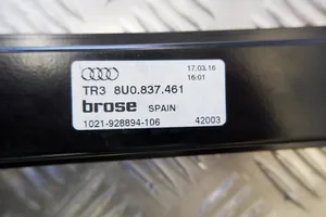 Audi Q3 8U Etuikkunan nostomekanismi ilman moottoria 8U0837461