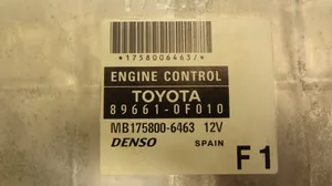 Toyota Corolla Verso E121 Calculateur moteur ECU MB175800-6463