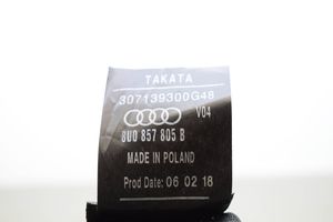 Audi Q3 8U Takaistuimen turvavyö 8U0857805B