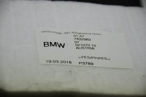 BMW 5 G30 G31 Rivestimento laterale della consolle centrale posteriore 7432983