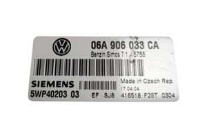 Volkswagen Golf V Sterownik / Moduł ECU 06A906033CA