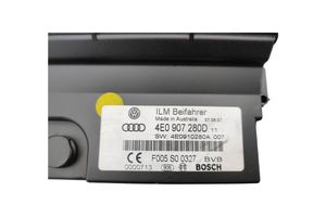 Audi A8 S8 D3 4E Maitinimo valdymo blokas 4E0907280D