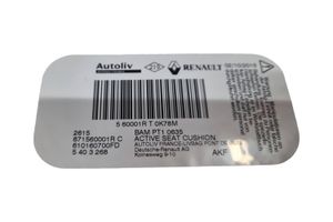 Renault Zoe Poduszka powietrzna Airbag fotela 871560001R