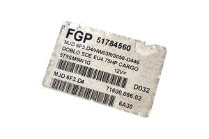 Fiat Doblo Calculateur moteur ECU 51784560