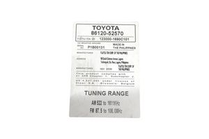 Toyota Urban Cruiser (XP110) Radija/ CD/DVD grotuvas/ navigacija 8612052570
