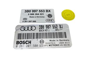 Audi A6 S6 C5 4B Sterownik / Moduł ECU 3B0907552BJ