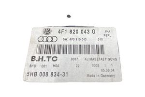 Audi A6 S6 C6 4F Ilmastoinnin ohjainlaite 4F1820043G