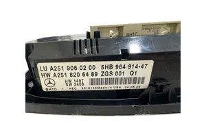 Mercedes-Benz R W251 Ilmastoinnin ohjainlaite A2518206489