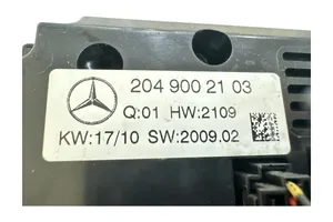 Mercedes-Benz C W204 Oro kondicionieriaus/ klimato/ pečiuko valdymo blokas (salone) 2049002103