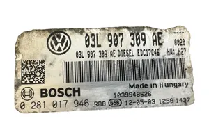 Volkswagen PASSAT B7 Sterownik / Moduł ECU 03L907309AE