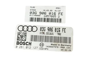 Audi A4 S4 B6 8E 8H Moottorin ohjainlaite/moduuli 03G906016R