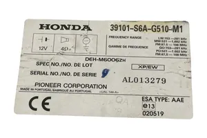 Honda Civic Unité principale radio / CD / DVD / GPS 39101S6AG510M1