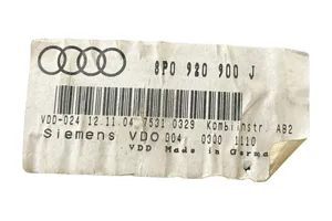 Audi A3 S3 8P Spidometrs (instrumentu panelī) 8P0920900J