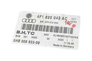 Audi A6 S6 C6 4F Centralina del climatizzatore 4F1820043AC