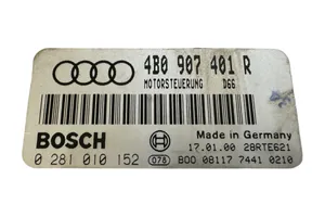 Audi A6 S6 C5 4B Moottorin ohjainlaite/moduuli 4B0907401R