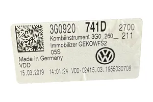 Volkswagen PASSAT B8 Speedometer (instrument cluster) 3G0920741D
