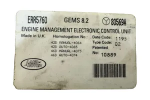 Land Rover Range Rover P38A Calculateur moteur ECU 80569A