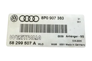 Audi A3 S3 8P Centralina/modulo rimorchio barra di traino 8P0907383