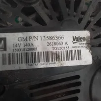 Opel Astra J Generator/alternator 13586366