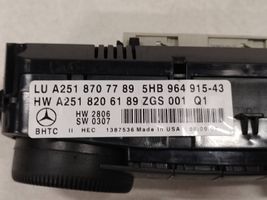 Mercedes-Benz R W251 Panel klimatyzacji A2518206189