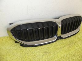 BMW 3 G20 G21 Grille calandre supérieure de pare-chocs avant 5a22c60