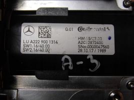 Mercedes-Benz S W222 Controllo multimediale autoradio A2229001314