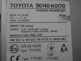 Toyota Yaris XP210 Unité principale radio / CD / DVD / GPS 86140K0170