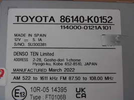 Toyota Yaris XP210 Unité principale radio / CD / DVD / GPS 86140K0152