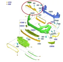 Ford Ecosport Etupuskurin ylempi jäähdytinsäleikkö GN1517E778B