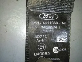 Ford Fiesta Pas bezpieczeństwa fotela tylnego 8V51A611B68AK