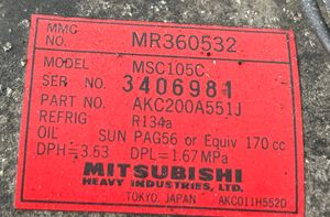 Mitsubishi Pajero Compresseur de climatisation MR360532