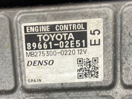 Toyota Auris 150 Calculateur moteur ECU 8966102E51