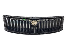 Skoda Octavia Mk2 (1Z) Grille calandre supérieure de pare-chocs avant 1Z0853651C