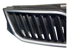 Skoda Rapid (NH) Grille calandre supérieure de pare-chocs avant 5JA853668