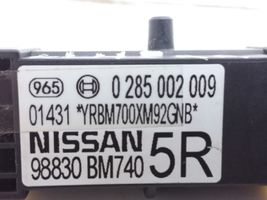 Nissan Almera Oro pagalvių smūgio daviklis 0285002009