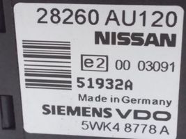 Nissan Primera Pysäköintitutkan (PCD) ohjainlaite/moduuli 28260AU120