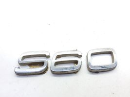 Volvo S60 Manufacturers badge/model letters 