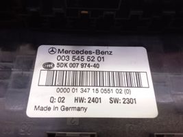 Mercedes-Benz C W203 Boîte à fusibles relais 0035455201